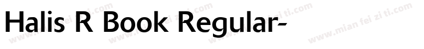 Halis R Book Regular字体转换